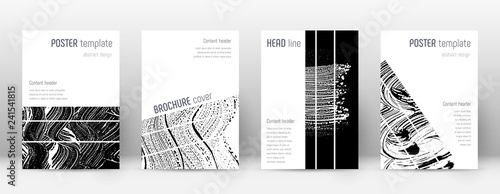 Cover page design template. Geometric brochure lay