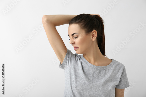 Beautiful young woman feeli...