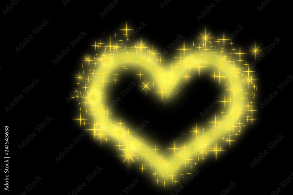 金色の輝くキラキラなハート 黒背景 Stock Illustration Adobe Stock 金色の輝くキラキラなハート 黒背景 Stock Illustration Adobe Stock