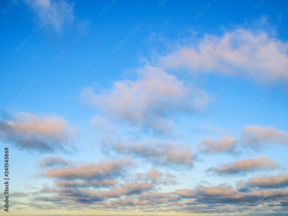 Obraz premium blue sky white clouds as background