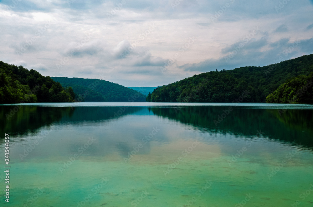 Turqoise Lake at Plitvicer Lakes, Croatia