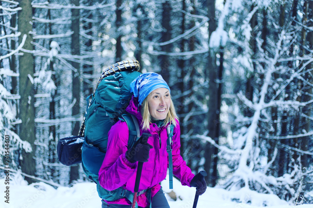 Trekking in the Canadian mountains.Hike is the popular recreation activity in North America. Trekking in the Canadian mountains.Hike is the popular recreation activity in North America.