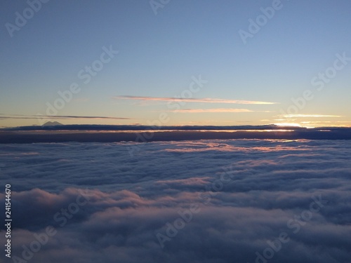 Sunset on the Beshtau mountain