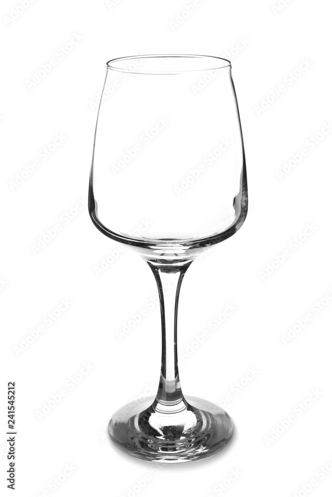 Empty wineglass on white background Empty wineglass on white background