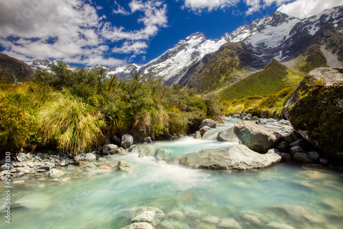 Hooker Valley Walk in New Zealand