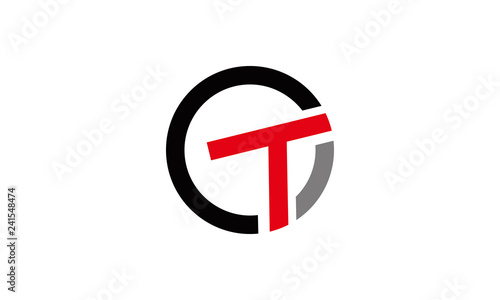 CT icon letter logo