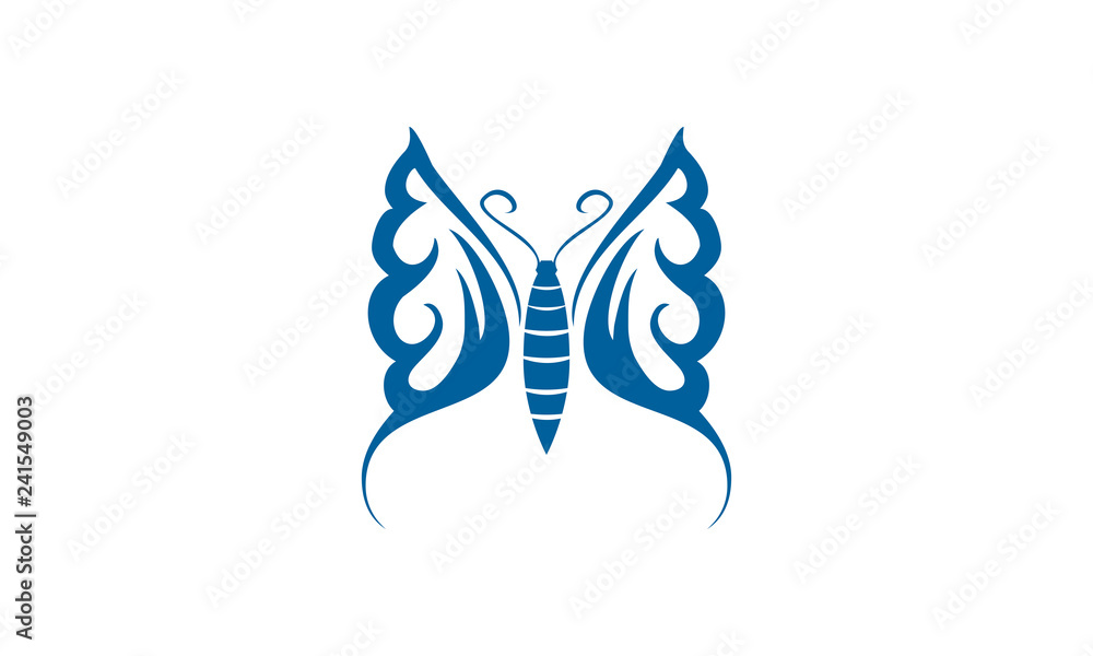 Obraz premium blue butterfly vector