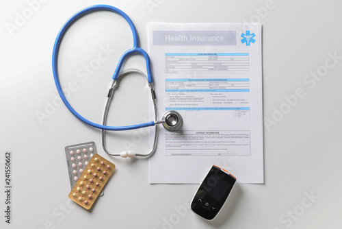 Medical insurance form with...