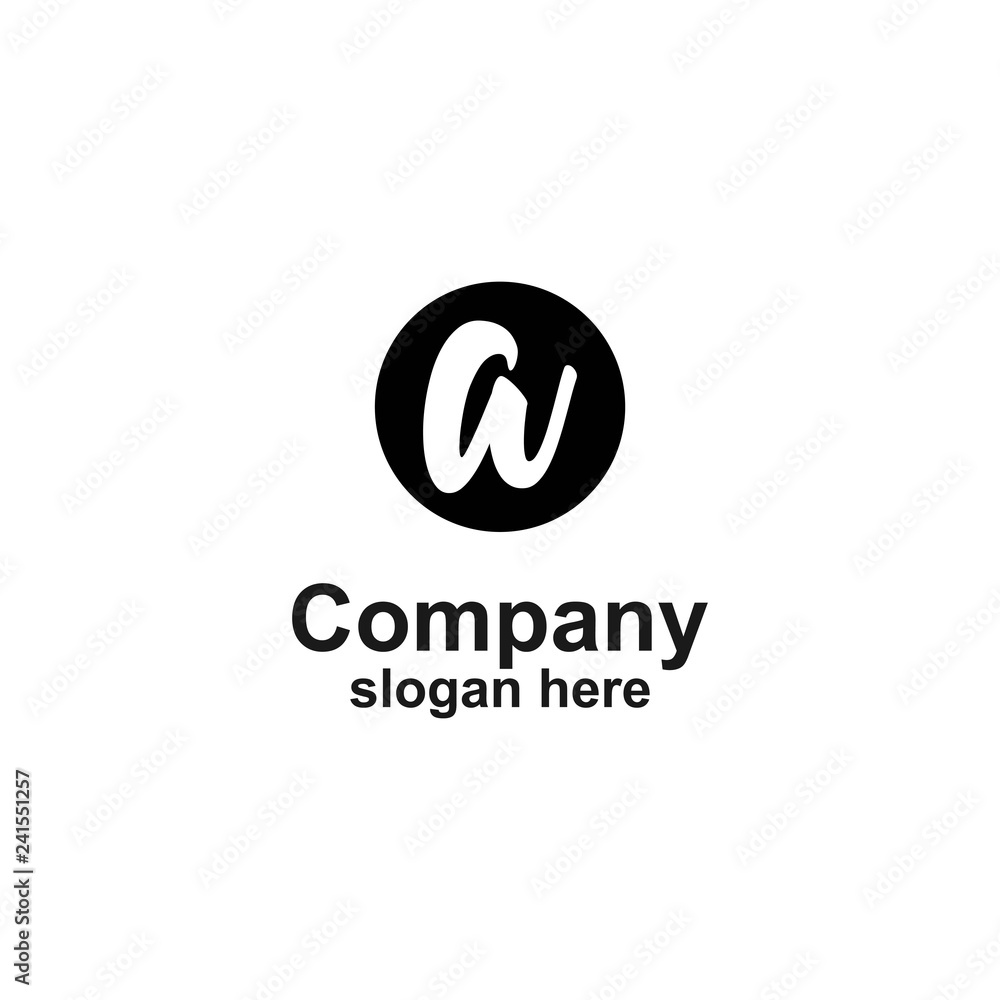 letter w logo template