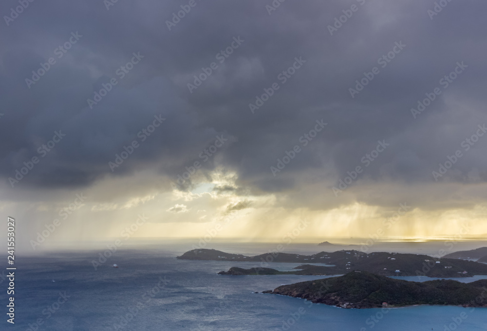 Storm on St. Thomas island, USVI