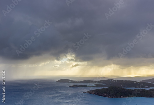 Storm on St. Thomas island, USVI