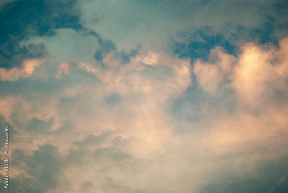 blue sky with clouds