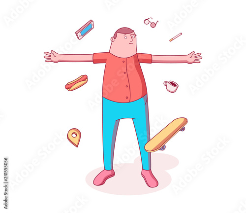 vector doodle character