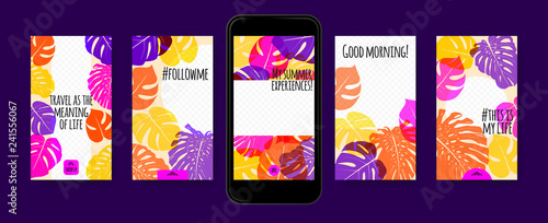 Stories Templates for Social Media Design.