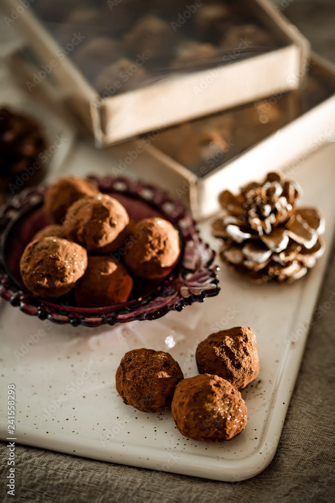 handmade chocolate truffle beautifully packaged