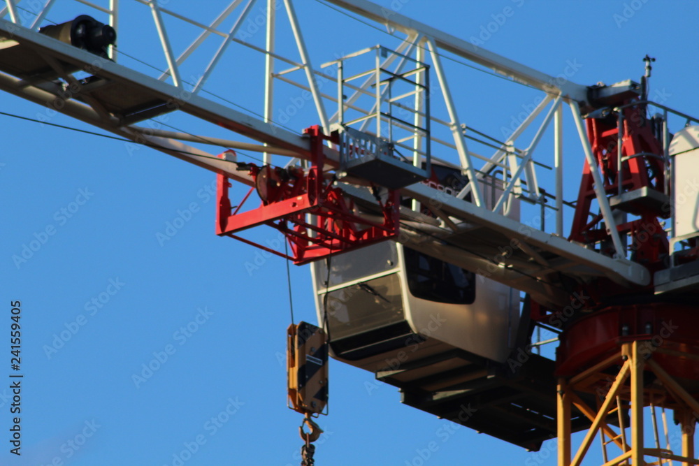 Fototapeta premium GRUE DE LEVAGE DE TRAVAUX PUBLICS