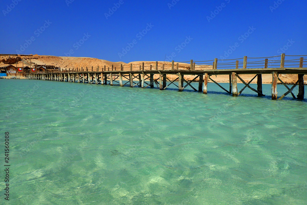 sea jetty in the Egypt
