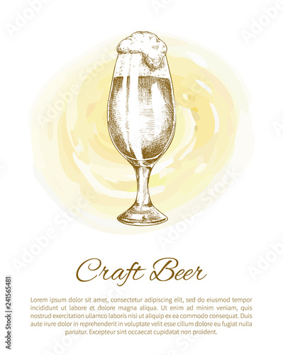 Craft Beer Object Hand Drawn Icon Vector Sketch
