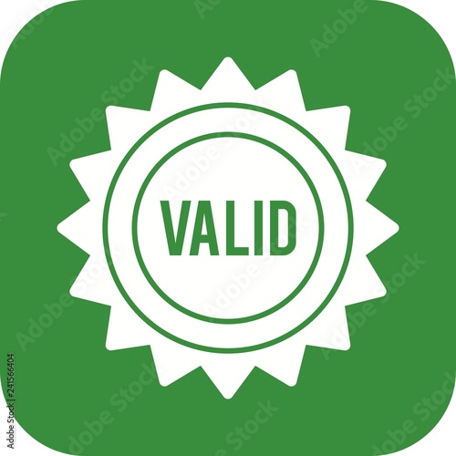 Vector Valid Stamp Icon