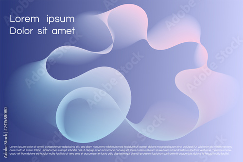 Wavy background for landing concept. Abstract twisted smooth shape. Landing p...