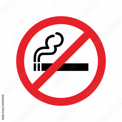 No Smoking Area Sign . Vector illustration