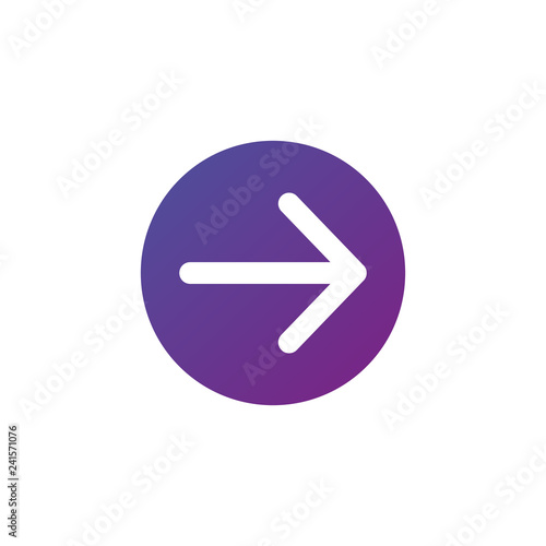 white right rounded arrow i...