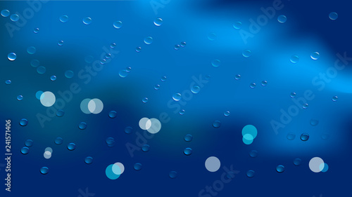 Wallpaper Mural Rain behind the glass. Torontodigital.ca