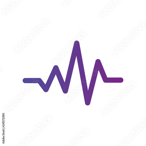 Pulse or heartbeat icon , Medical sign, web symbol. vector illustration isolated on white background. clean design.