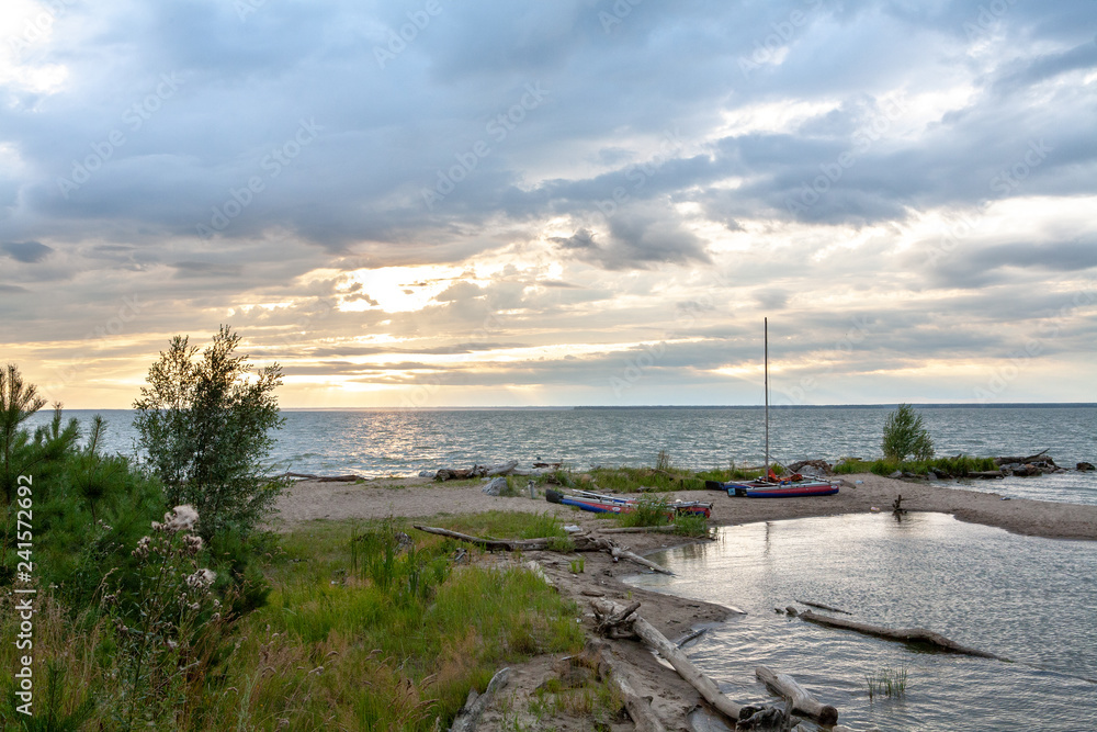 Sunset on the lake