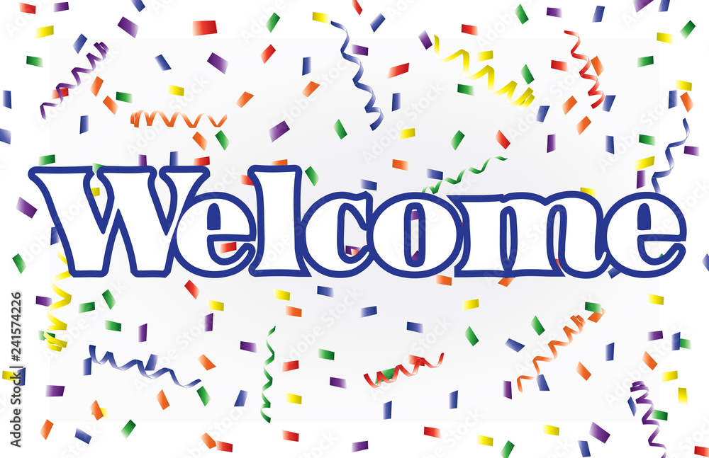 Internet-Welcome Colorful Confetti Button Internet-Welcome Colorful Confetti Button