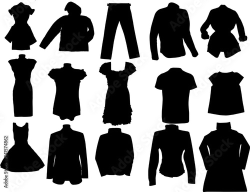 洋服のシルエット Stock ベクター Adobe Stock 洋服のシルエット Stock ベクター Adobe Stock