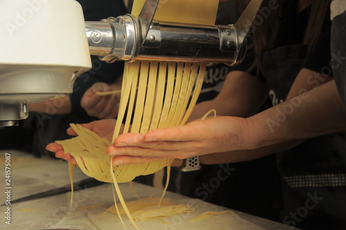 Simple homemade noodles and pasta machine.
