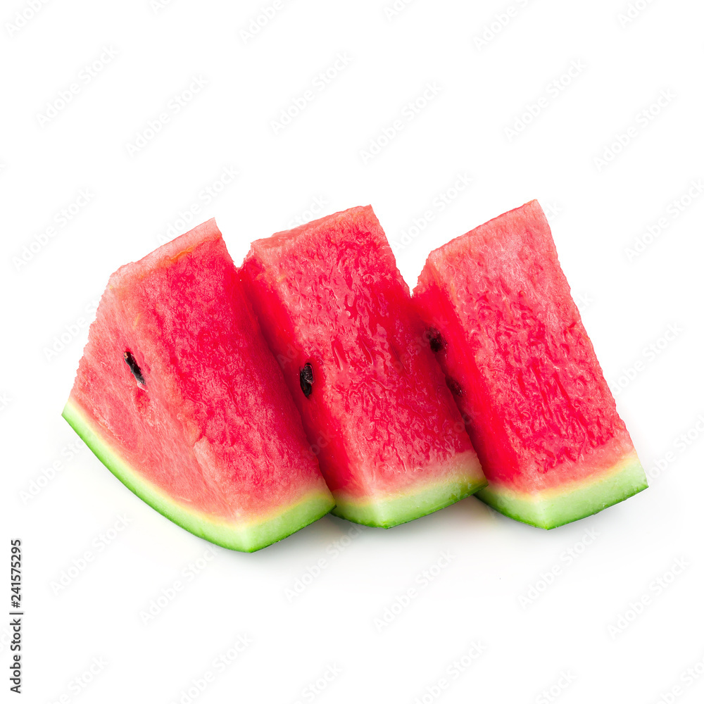 Sliced of watermelon isolated on white background Sliced of watermelon isolated on white background