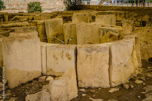 Fototapeta Naklejka Na Ścianę i Meble -  Tarxien temple complex - Megalithic Temple. Malta