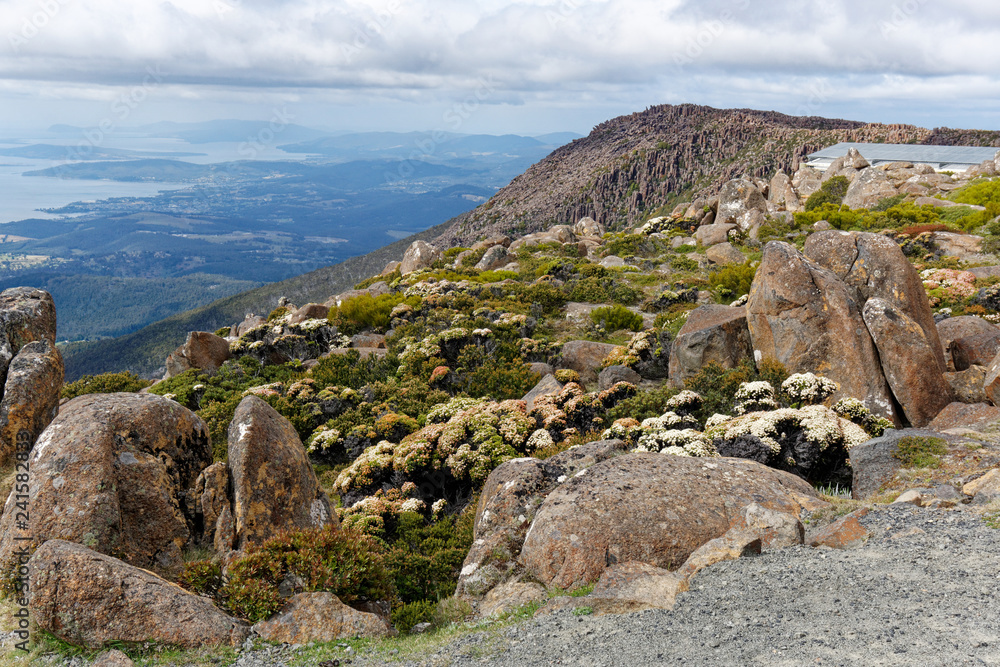 Blick vom  Mount Wellington auf Hobart,Tasmanien, Australien