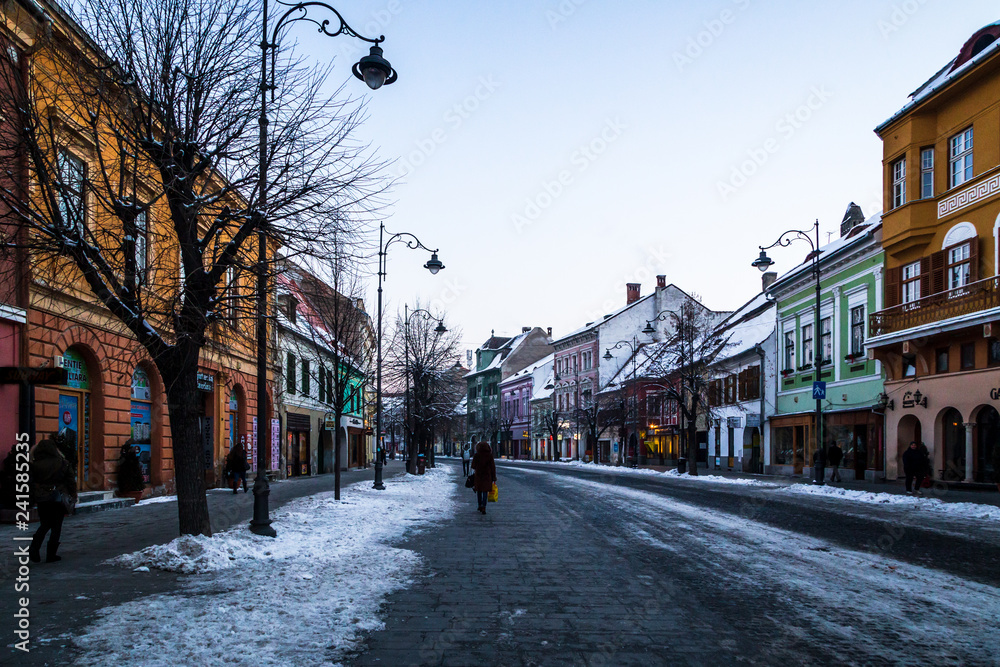 Sibiu in winter , Romania Sibiu in winter , Romania