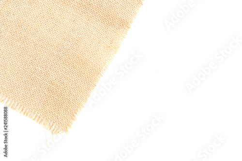 Back brown Fabric canvas texture isolate background with clipping path blank space for text design. Clean yellow beige Hessian sackcloth wool pleat woven concept cream sack pattern color.