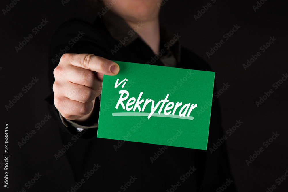 We are recruiting in Swedish We are recruiting in Swedish