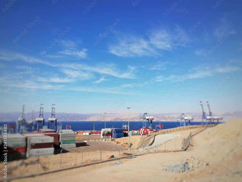 Port area of ​​Aqaba