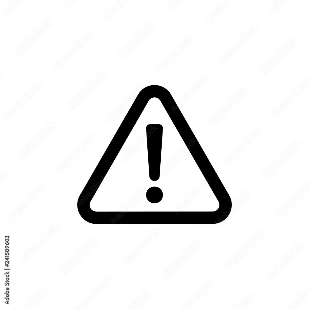 Exclamation danger sign. attention sign icon. Hazard warning attention sign Exclamation danger sign. attention sign icon. Hazard warning attention sign