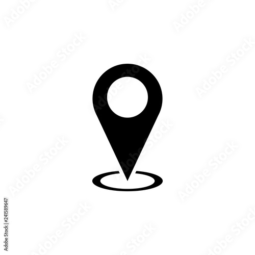 Pin icon vector. Location icon. Map pointer icon