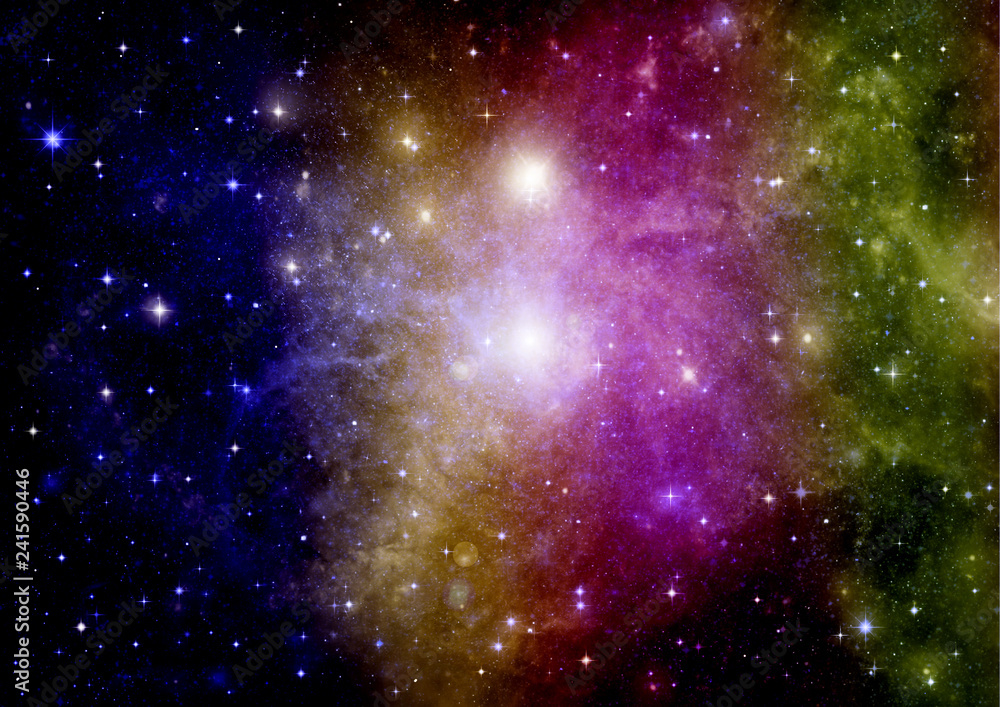 Fototapeta premium galaxy in a free space