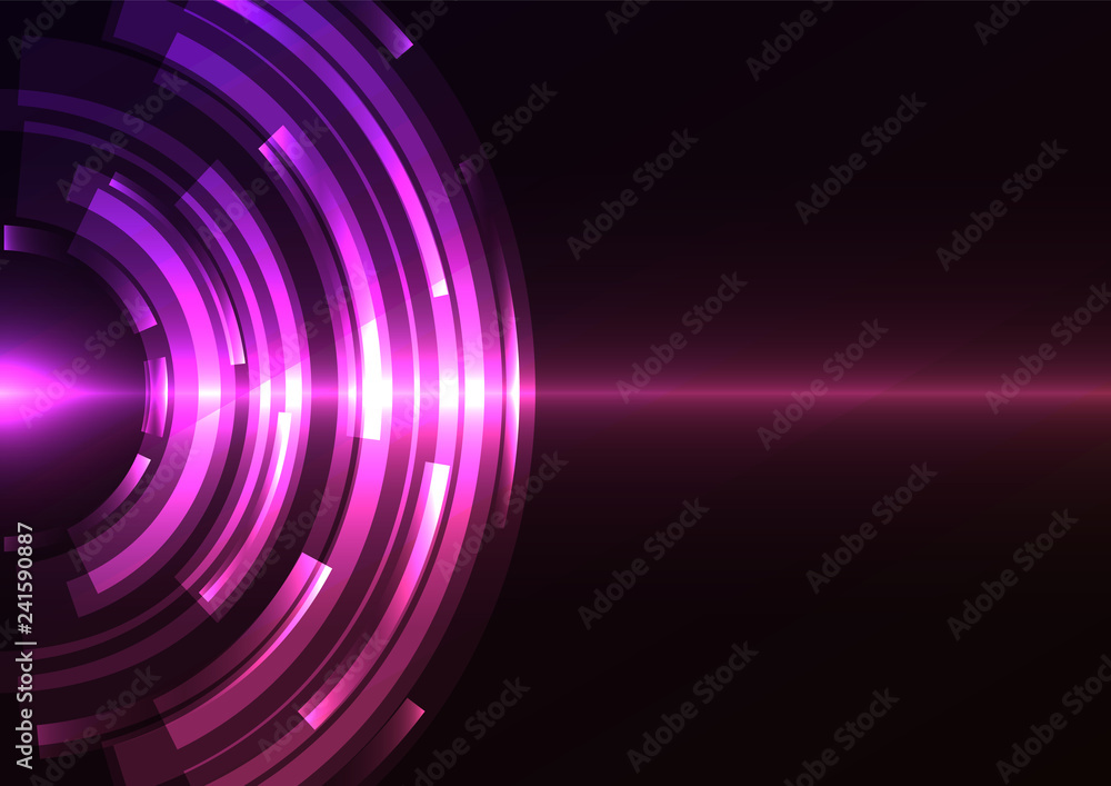 violet abstract circle background, digital overlap layer line, simple technology design template, vector illustration violet abstract circle background, digital overlap layer line, simple technology design template, vector illustration