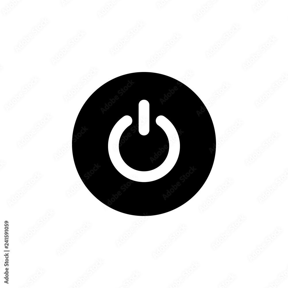 Power icon vector. Power Switch Icon Power icon vector. Power Switch Icon