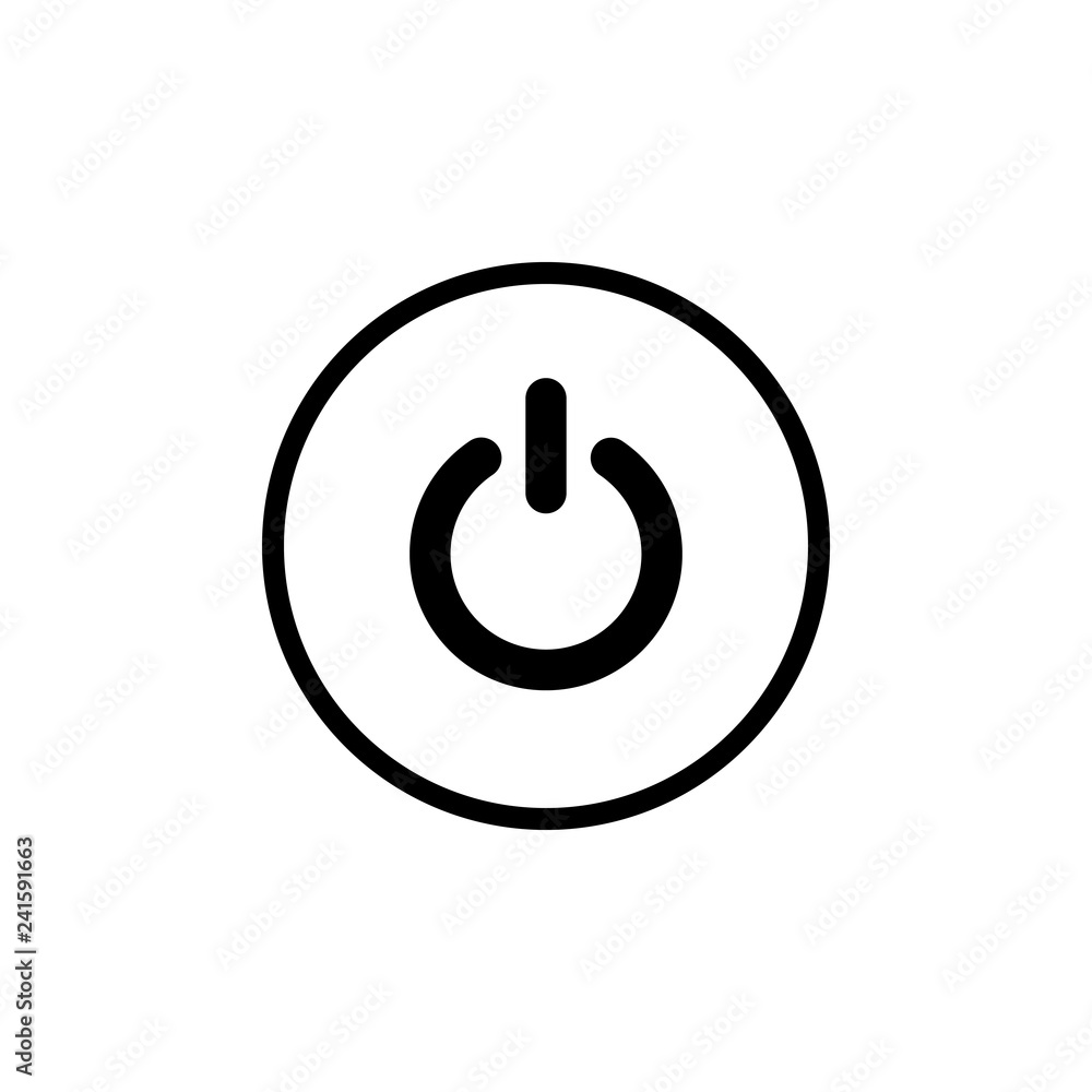 Power icon vector. Power Switch Icon Power icon vector. Power Switch Icon