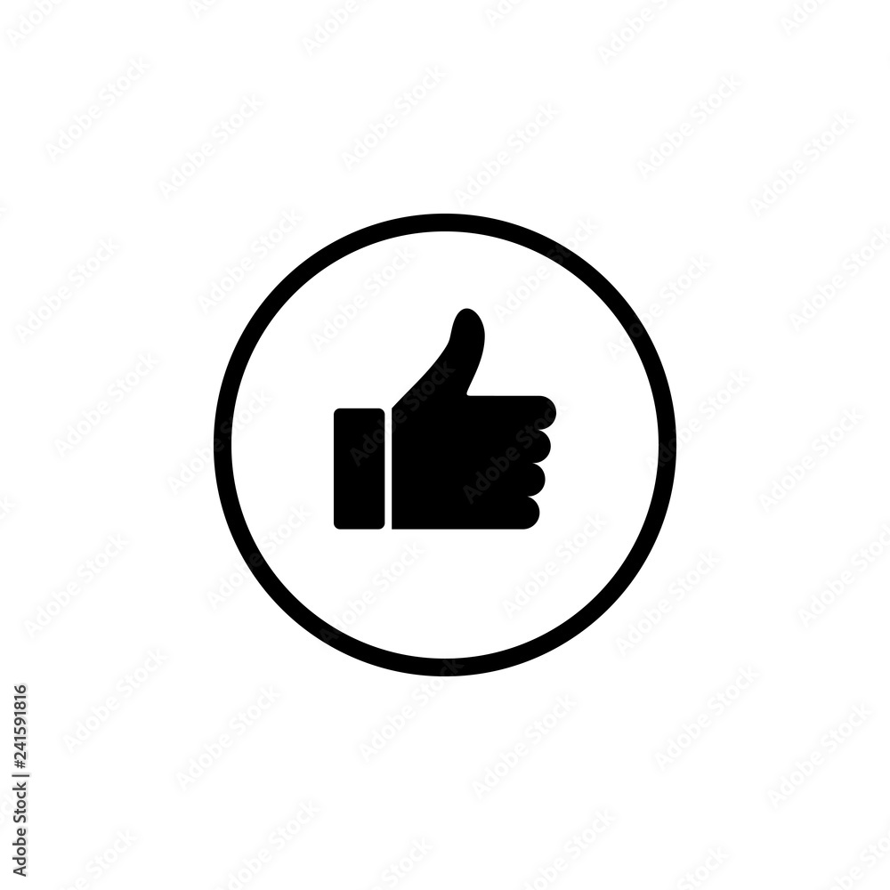 like icon vector. Thumbs up icon. social media icon. like icon vector. Thumbs up icon. social media icon.