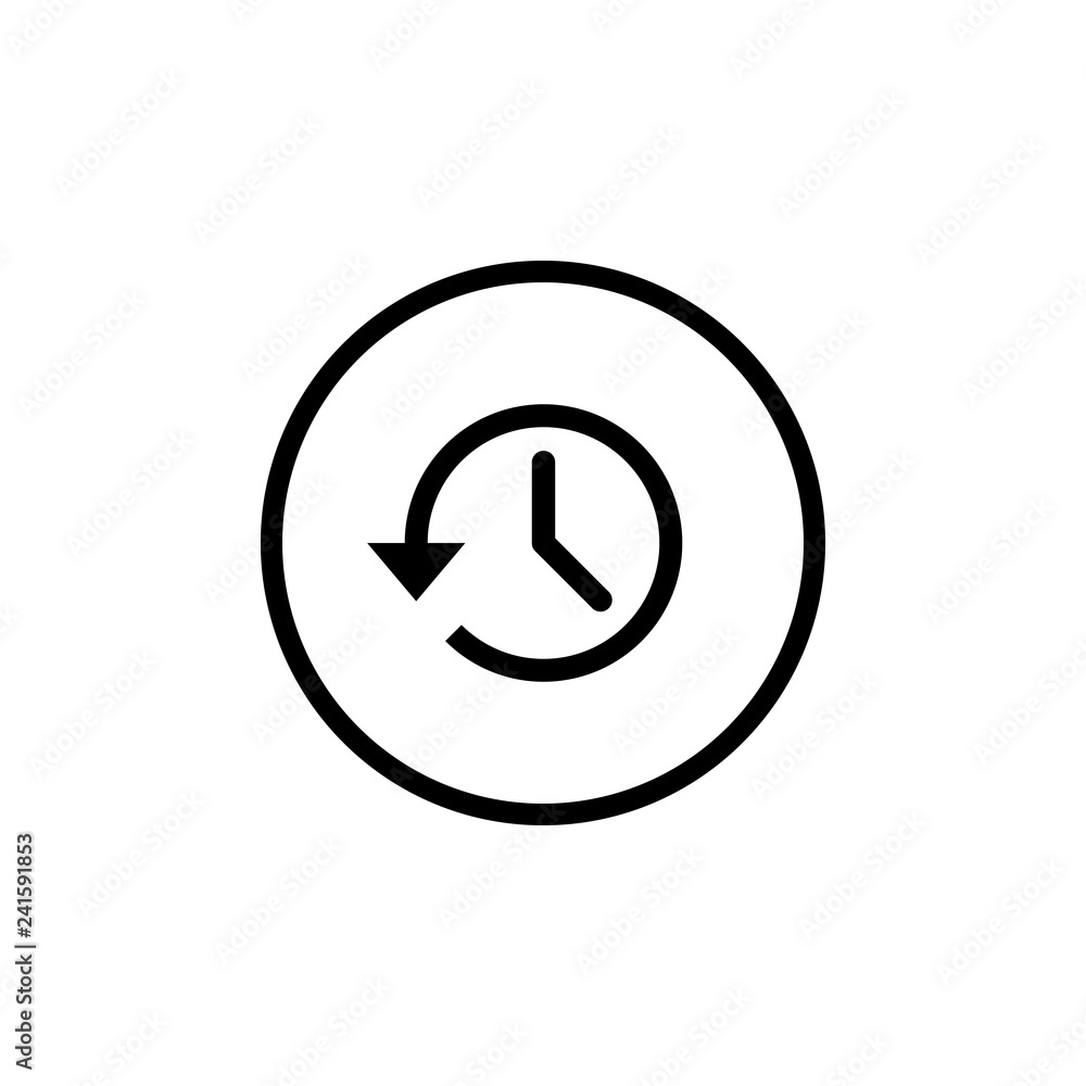 History icon vector. History line icon History icon vector. History line icon