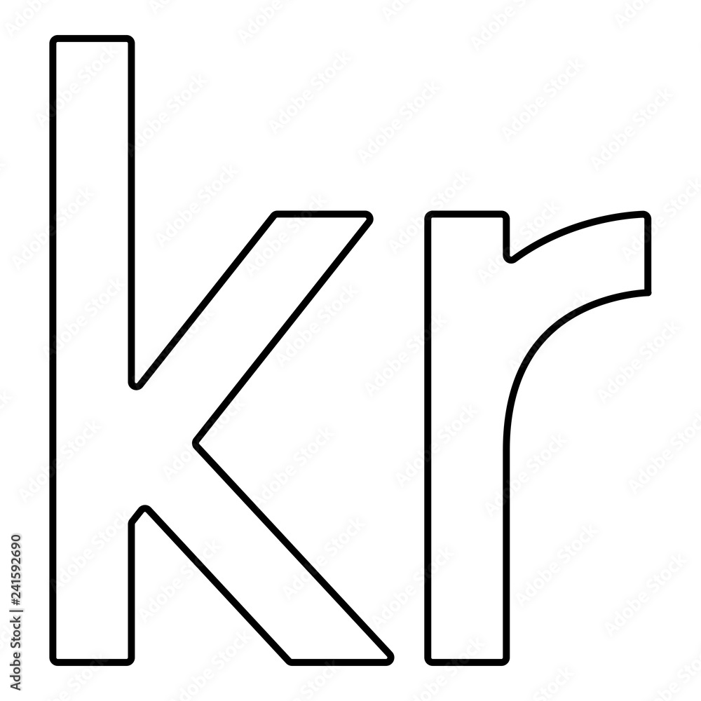 Krone of Denmark Danish krone icon black color vector illustration flat style image Krone of Denmark Danish krone icon black color vector illustration flat style image