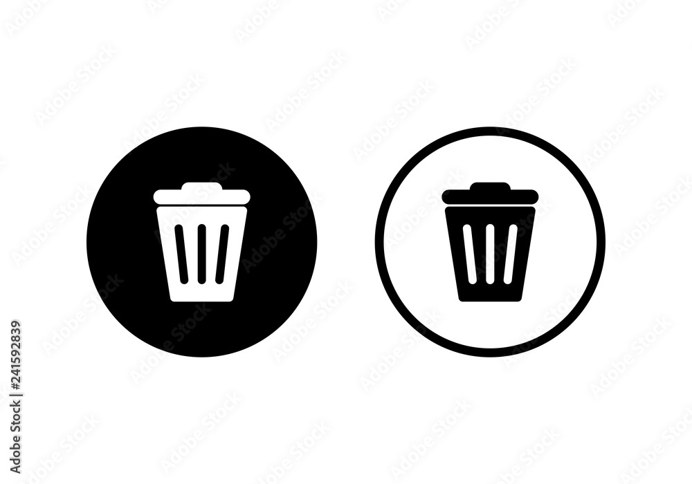 Trash icon vector. trash can icon. Delete icon vector Trash icon vector. trash can icon. Delete icon vector