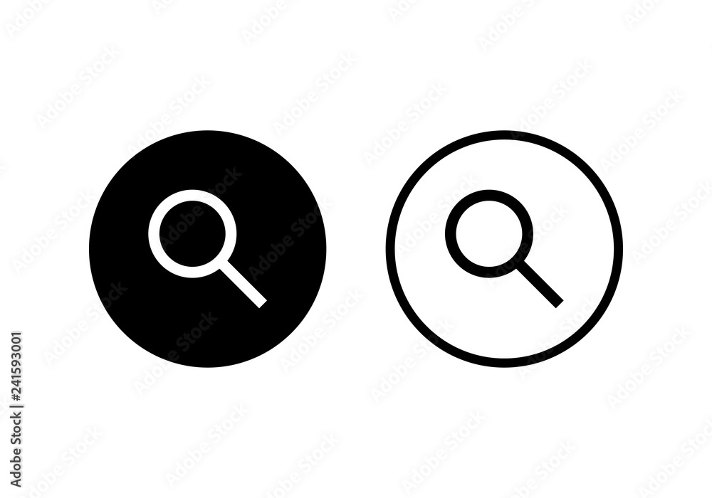 Search icon vector. search magnifying glass icon Search icon vector. search magnifying glass icon